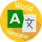 world translator android application logo